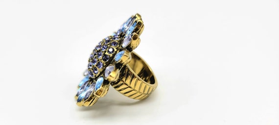 Big Flower Ring, Flower Statement Ring, Flower Co… - image 8
