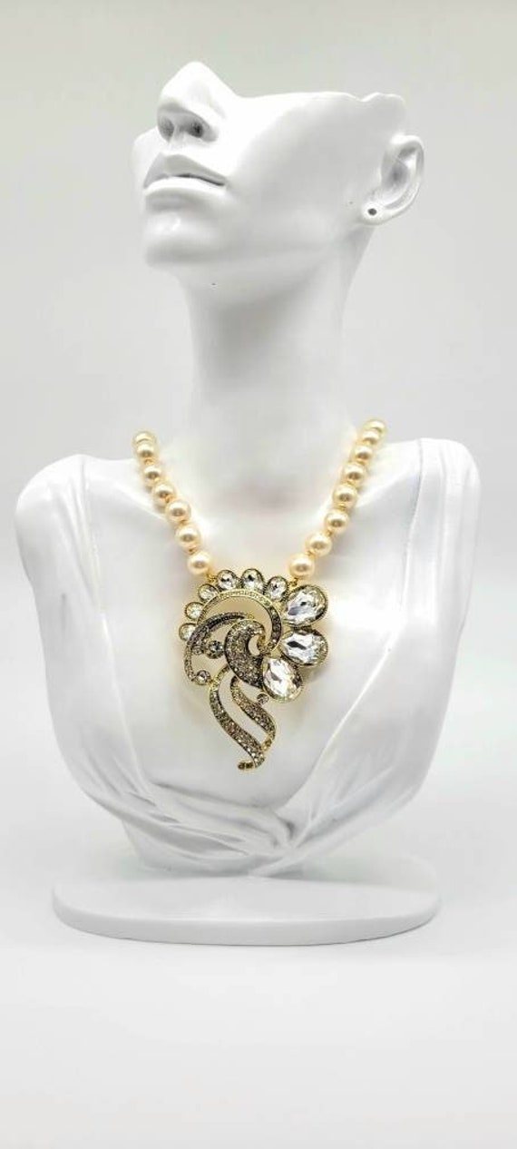 Deco spiral necklace - Gem