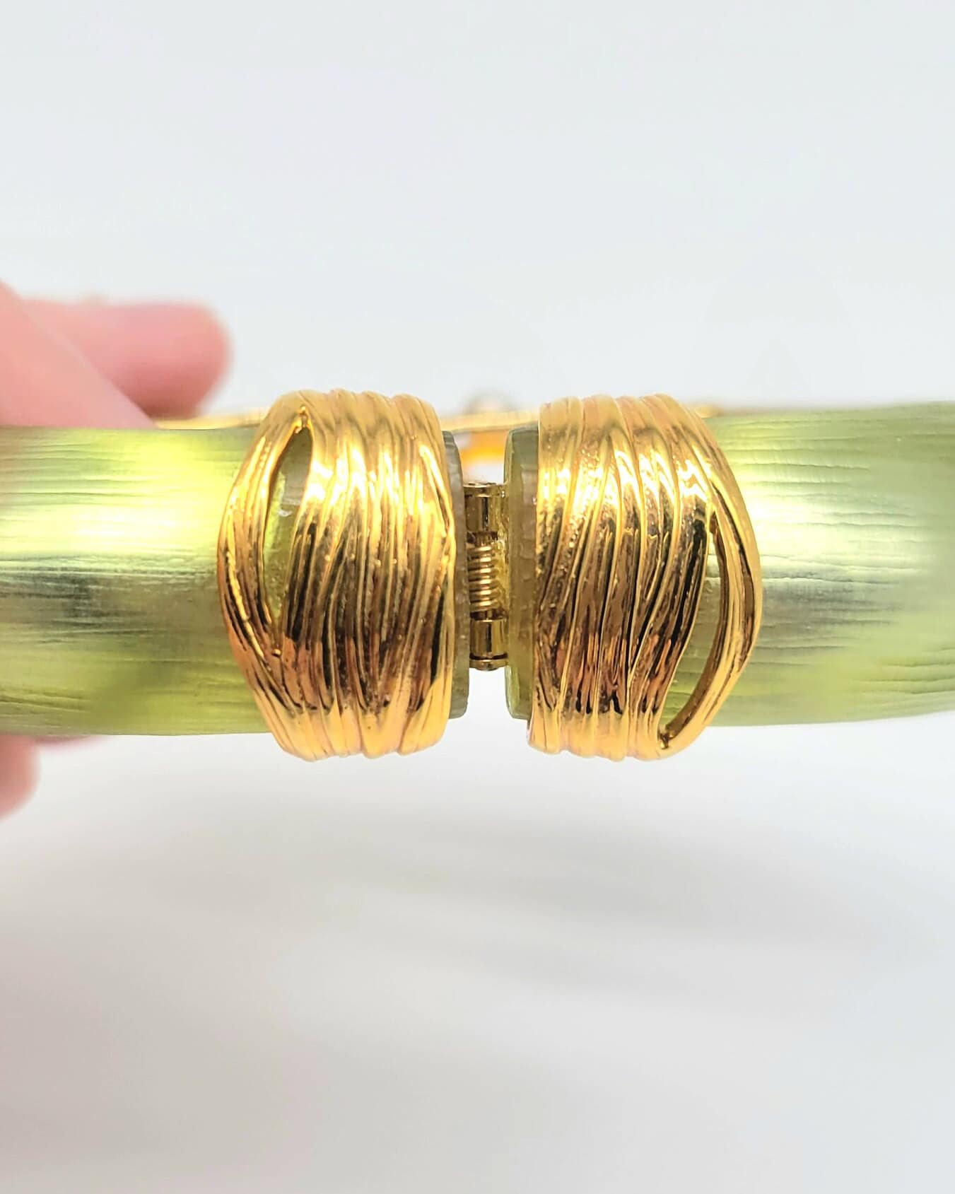 Bee Bangle Bracelet, Alexis Bittar Lucite, Lucite Rhinestone