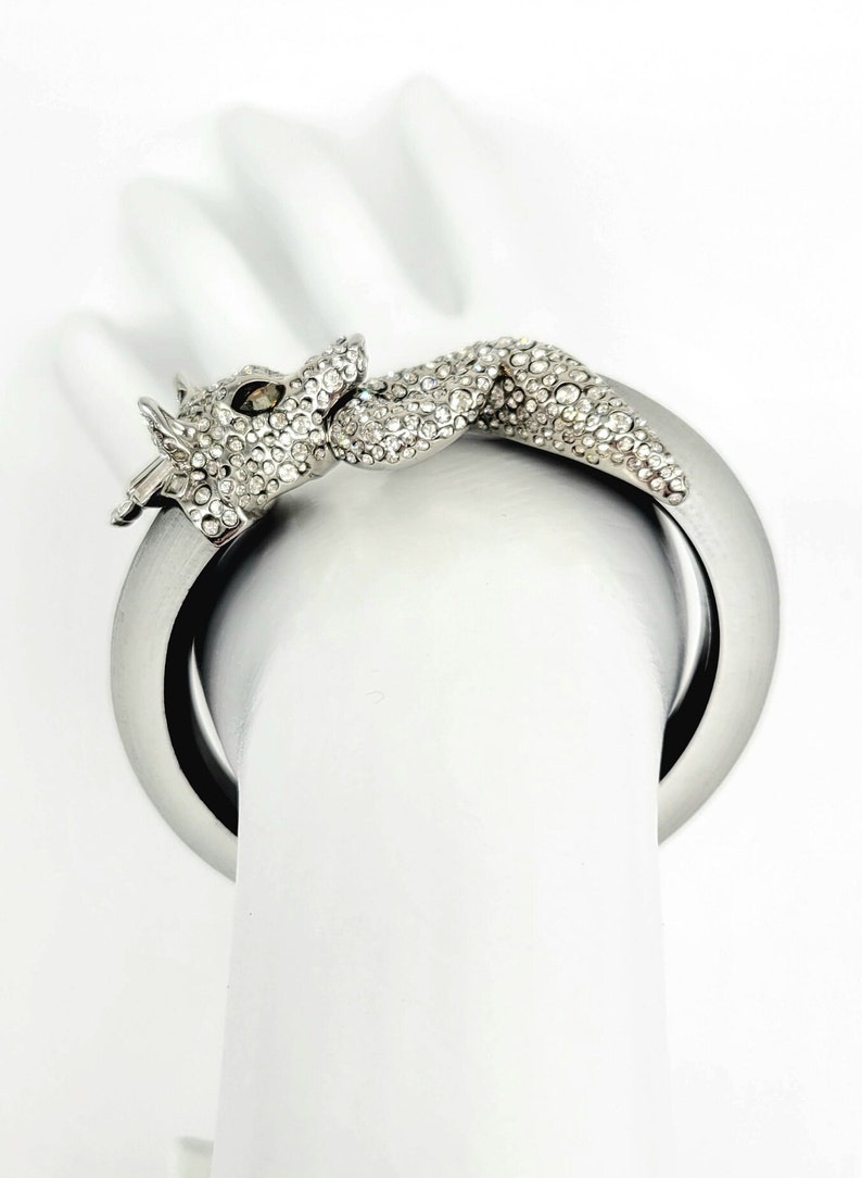 Alexis Bittar Fox Lucite Bangle Bracelet, Swarovski Crystal Fox Cuff ...