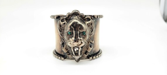 Lion Cuff, Lion Head Bracelet, Lion Bangle, Lion … - image 10