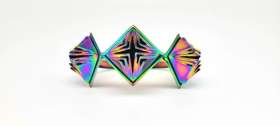 Iridescent Bracelet, Holographic Bracelet, Futuri… - image 1