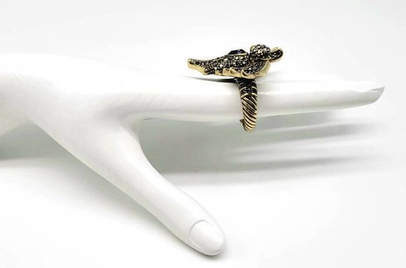 Bat Ring Gold, Bat Ring for Women, Double Finger … - image 5