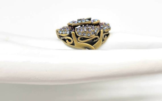 Flower Statement Ring, Large Flower Ring, Big Flo… - image 4