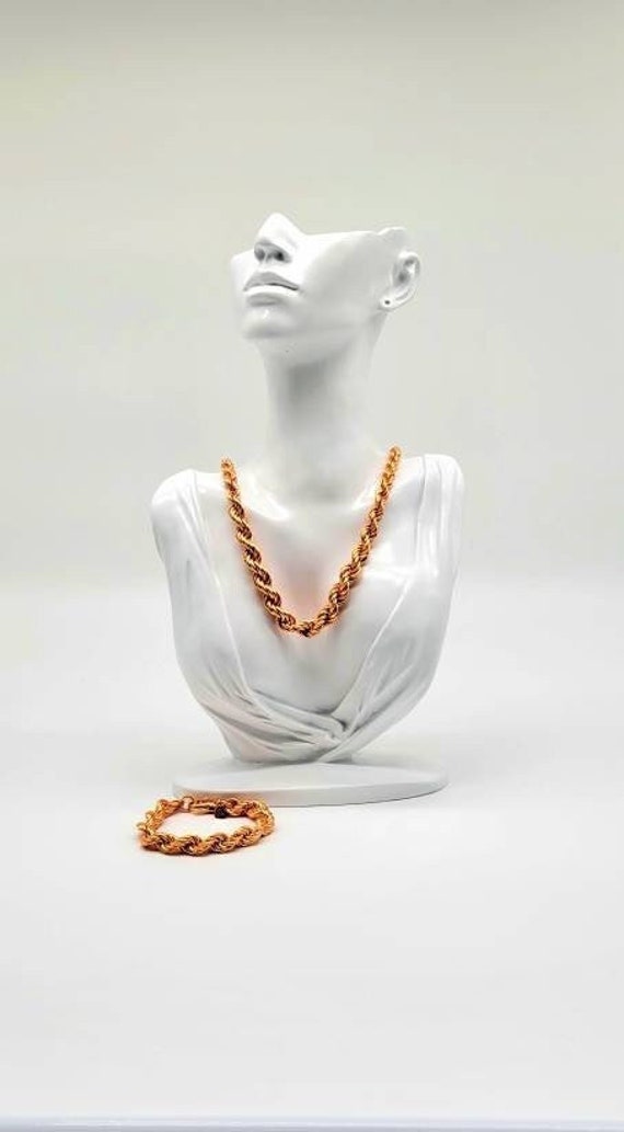 Rose Gold Rope Chain, Bronzo Italia Chain, Rose Go