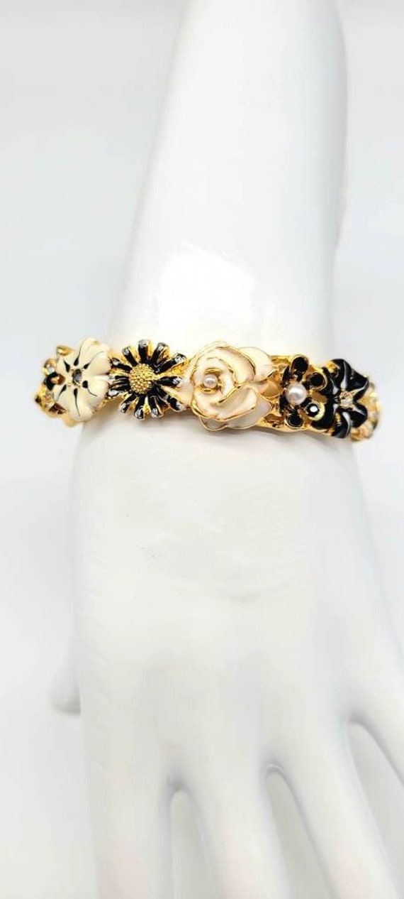 KJL Flower Clamper Bracelet, Kenneth Jay Lane Jewe