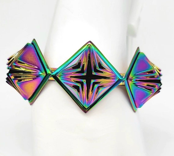 Iridescent Bracelet, Holographic Bracelet, Futuri… - image 2