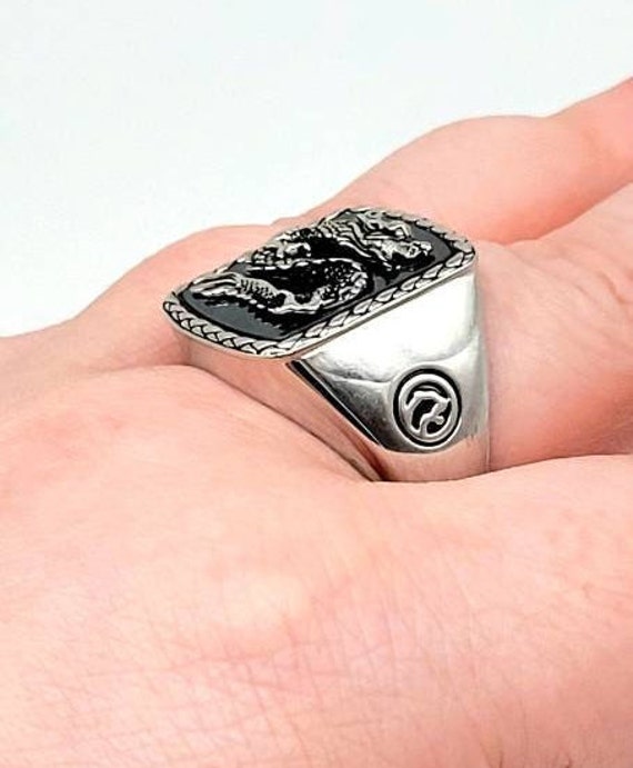 Dragon Ring Men, Effy Ring Men, Hematite Ring Men… - image 3