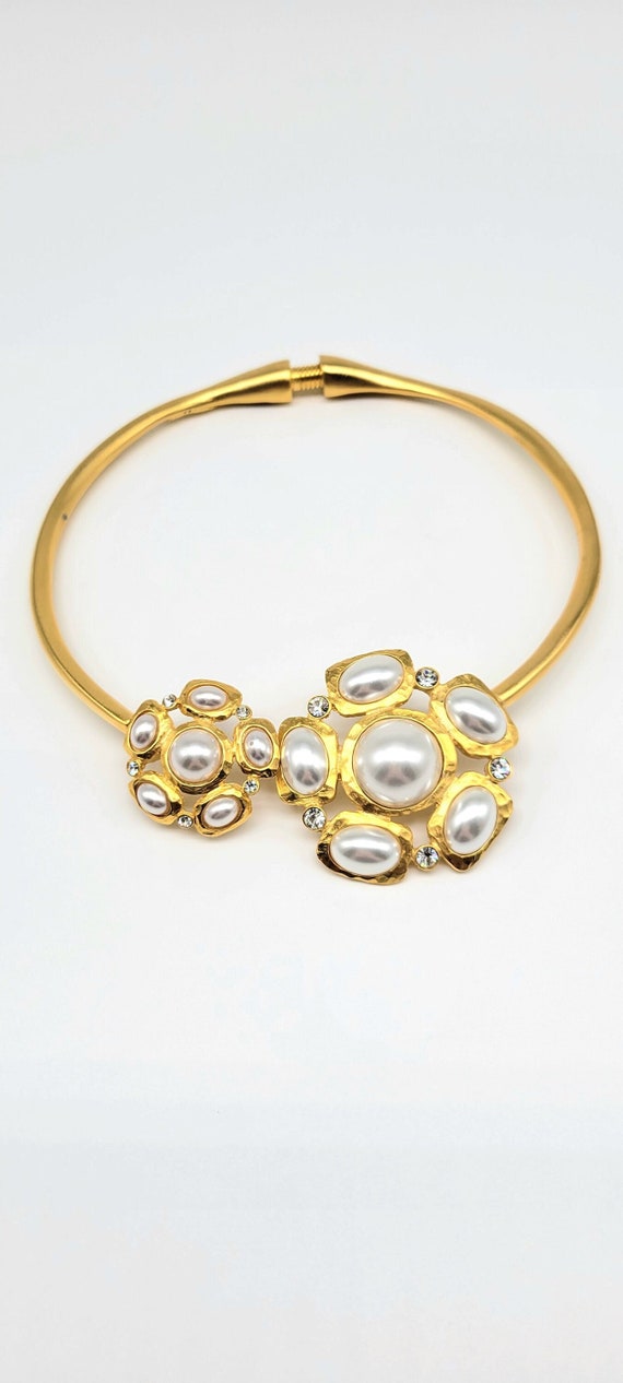 Kenneth Jay Lane Necklace, Mabe Pearl Necklace, P… - image 1