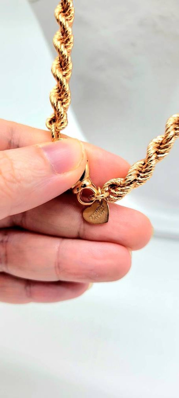Rose Gold Rope Chain Rose Gold Rope Bracelet Rose Gold Jewelry