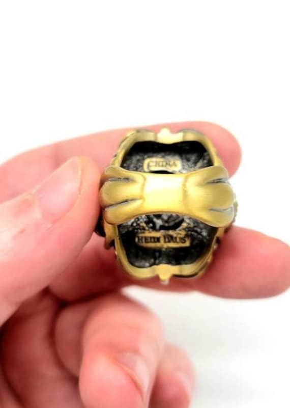 Flower Statement Ring, Large Flower Ring, Big Flo… - image 9