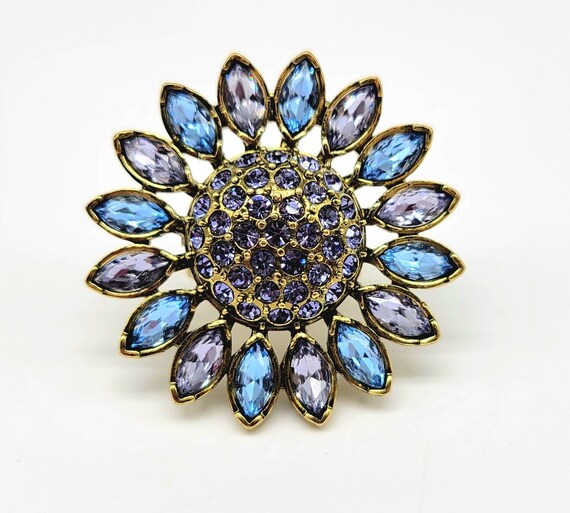 Big Flower Ring, Flower Statement Ring, Flower Co… - image 2
