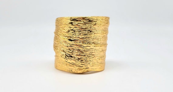 Saint Laurent Jewelry, YSL Bracelet, Gold Leaf Br… - image 1