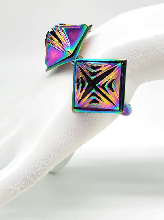 Iridescent Bracelet, Holographic Bracelet, Futuri… - image 8