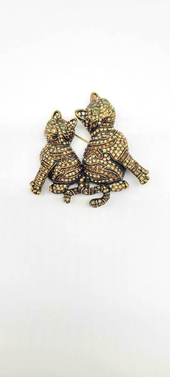 Cat Pin Brooch, Kitty Brooch, Kitten Brooch, Cat … - image 1