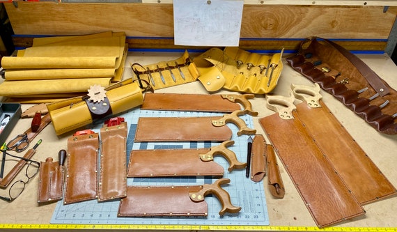 New Florip Tool Works 10 Dovetail Saw Cowhide Leather Saw Blade