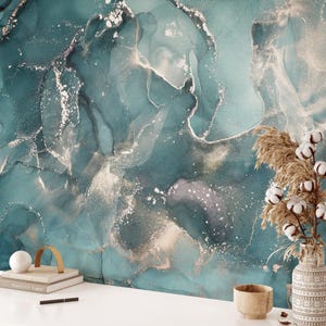 Luxus-Grün-Marmor-Textur-Tapete, Schälen und Stick-Marmor-Tapete, selbstklebendes Wandbild