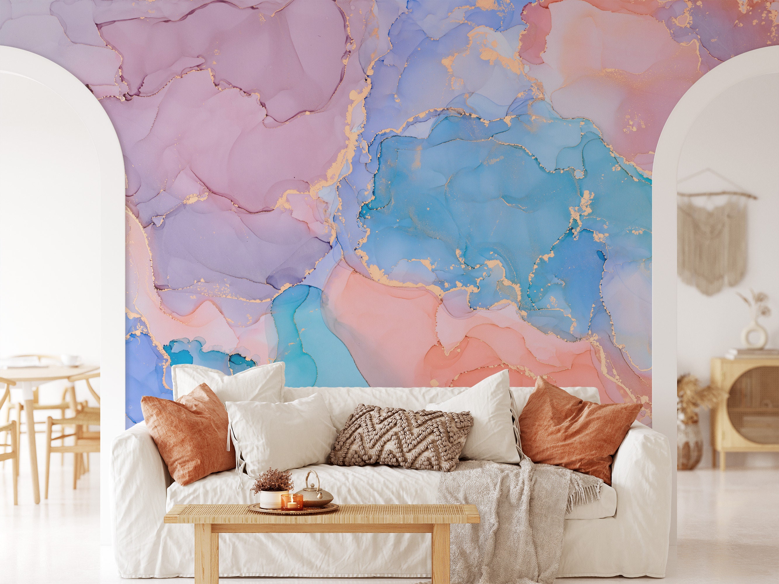 Dreamy Wall Wallpaper - Etsy Dreamy Wall Wallpaper - Etsy