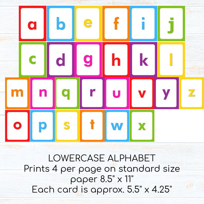 Flashcards for Kids Alphabet Flashcards for Kids Flashcards Etsy