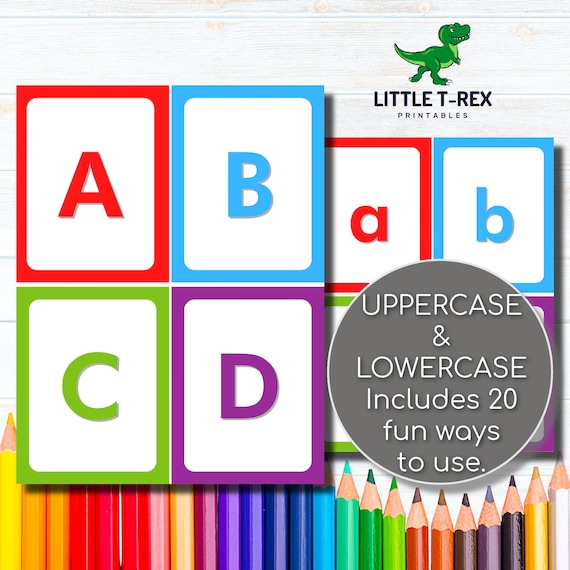 Flashcards for Kids Alphabet Flashcards for Kids Flashcards Etsy