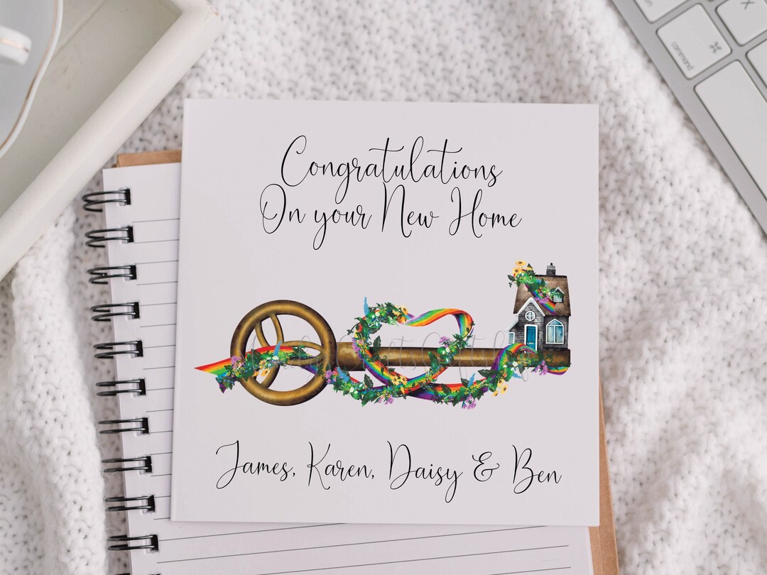 Personalised New Home Card, Congratulations on your New Address, First ...