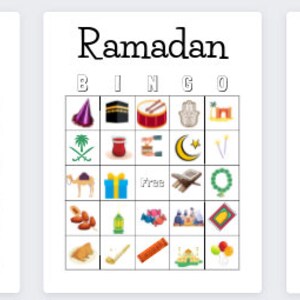 Ramadan Bingo Ramadan Game Ramadan Mubarak Game Ramadan - Etsy