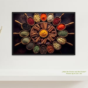 Spices Herbs Food - Wall Art Poster - Beautiful decor for the kitchen