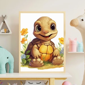 Baby turtle poster