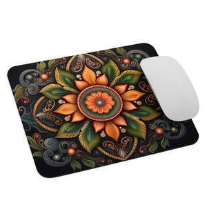 Elegante alfombrilla de ratón Mandala: perfecta para la oficina, el hogar o como regalo