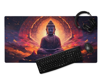 XXL Desk Mat Buddha Mandala Spiritual Yoga - Gaming Mouse Pad