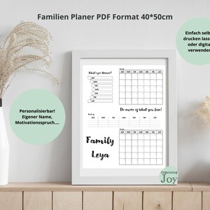 Family Planner *Customizable* Command Central Digital PDF Download Calendar *Sunday & Monday* English Weekly Schedule 2 Products