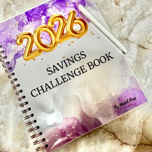 2026 Savings Challenge Book – 20+ Challenges, 3 Scratch-Offs, Reusable, Laminated & Wire-Bound