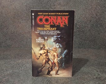 Conan il Trionfante di Robert Jordan, edizione tascabile vintage del 1985