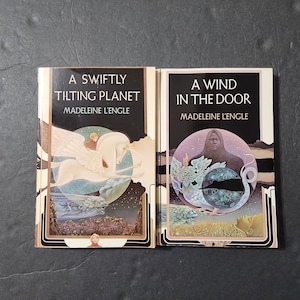 Madeleine L'engle A Wind In The Door & A Swiftly Tilting Planet Paperbacks Set Of 2 Time Quintet