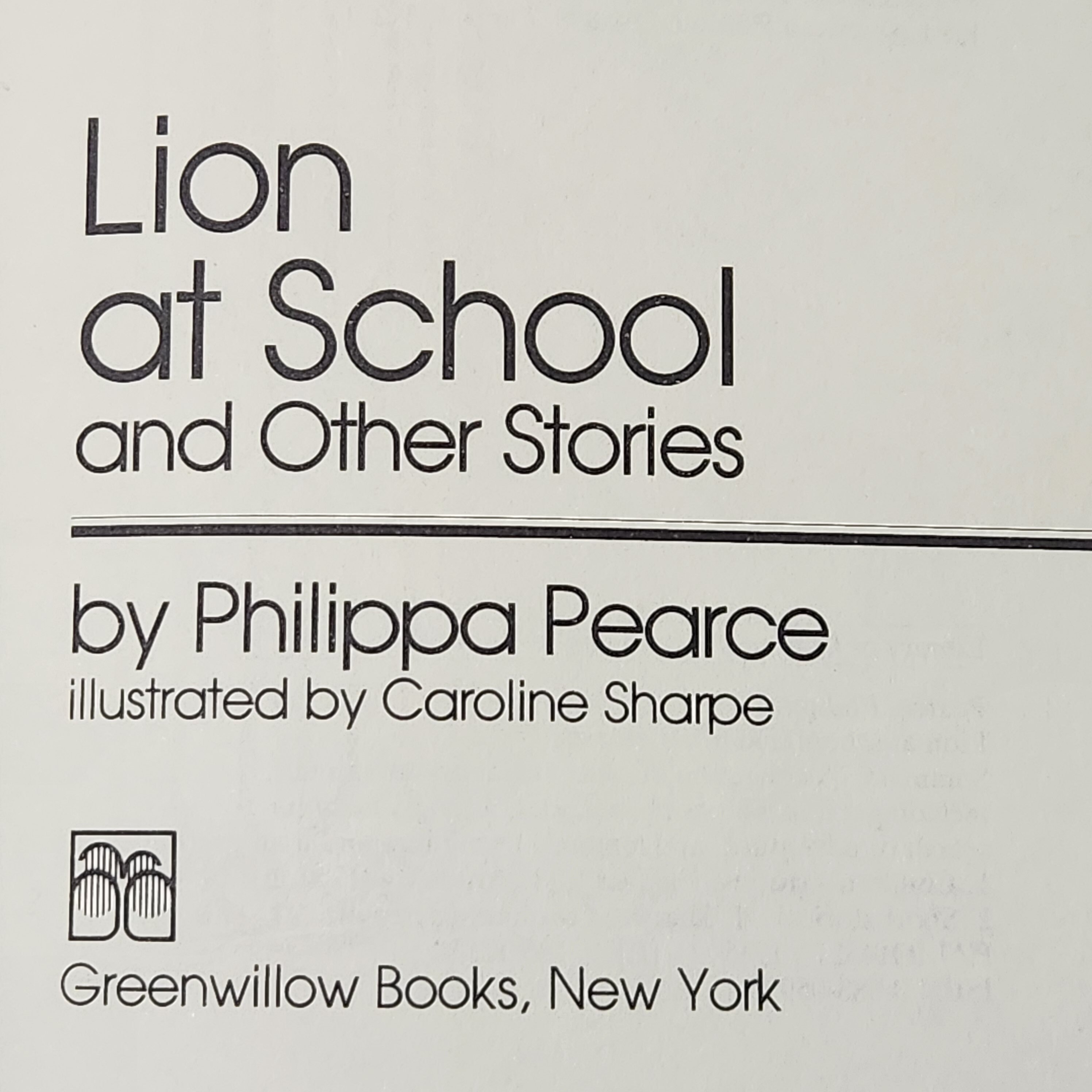 Lion at School and Other Stories Philippa Pearce Vintage