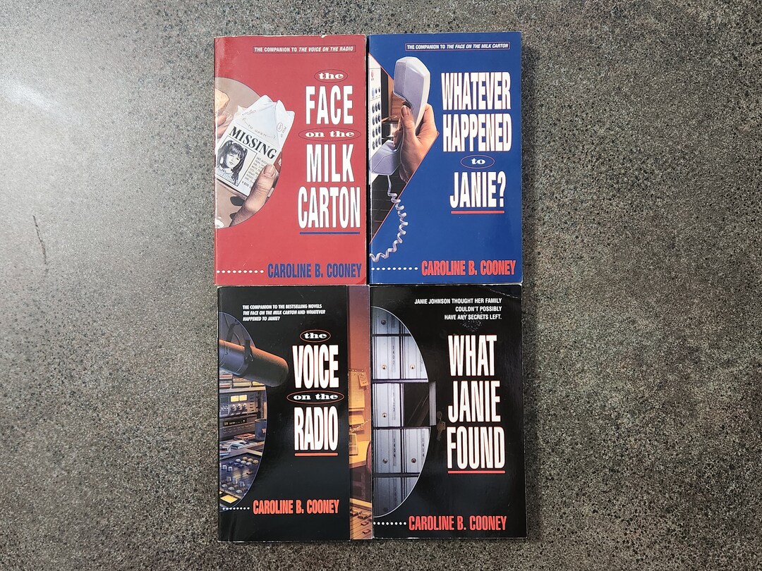 Face on the Milk Carton Series Caroline B. Cooney Set of Four Etsy