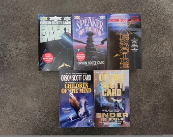 Ender's Game Quintet Orson Scott Card Set de cinq livres de poche vintage