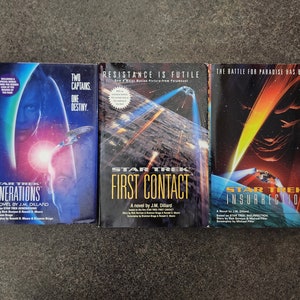 Star Trek The Next Generation Movie Novelization Set Of Three J.M. Dillard