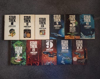 Star Trek James Blush Vintage Set Von Elf Taschenbücher 1970's