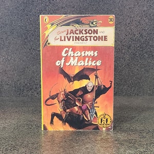 Chasms Of Malice Fighting Fantasy Vintage 1987 First Edition RPG Paperback Livingstone