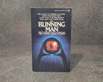 The Running Man Stephen King Richard Bachman Vintage 1982 Second Printing Paperback