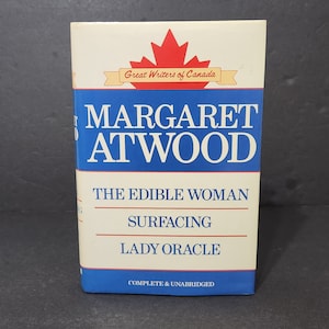 Margaret Atwood Three Book Omnibus Edible Woman Surfacing Lady Oracle 1987 Hardcover Great Writers Of Canada