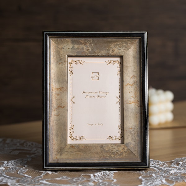 4x6 Black Metal Picture Frame Etsy