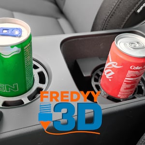 Cup holder inserts (set of 2) for small beverage cans in the Polestar 2