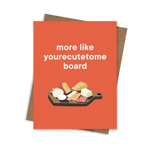 Yourecutetome planche (planche de charcuterie), carte de Saint-Valentin, carte d'anniversaire, carte d'anniversaire, 4,25 po x 5,5 po, drôle, mignon, petit garçon