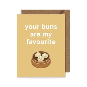 Vos petits pains sont mes préférés, carte d’anniversaire, carte d’anniversaire, 4.25in x 5.5in, drôle, mignon, punny