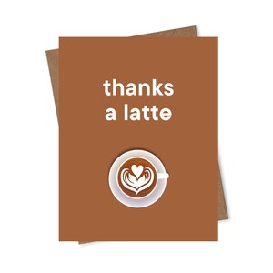 Grazie A Latte, DOWNLOAD DIGITALE, Biglietto di ringraziamento, 4,25 x 5,5 pollici, Divertente, Carino, Punny
