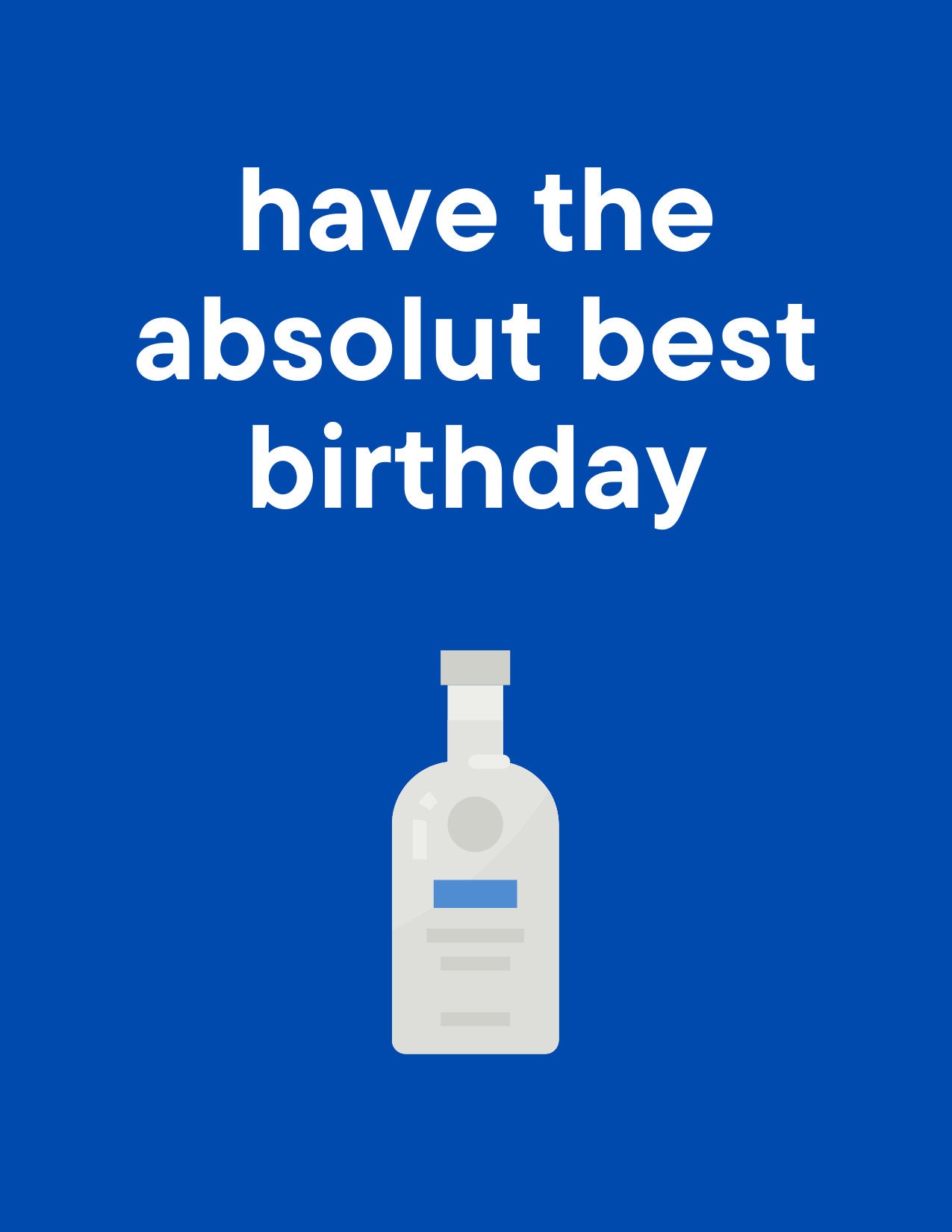 Happy Birthday Vodka