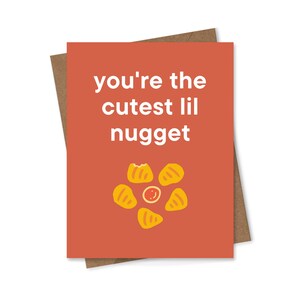 Sei il più carino Lil Nugget, DOWNLOAD DIGITALE, biglietto di San Valentino, biglietto di anniversario, biglietto di compleanno, 4,25 x 5,5 pollici, divertente, carino, Punny