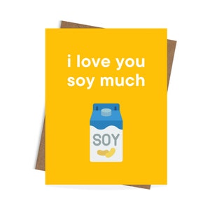 Ti amo tanto, DOWNLOAD DIGITALE Biglietto di San Valentino, Biglietto di anniversario, Biglietto di compleanno, 4,25 x 5,5 pollici, Divertente, Carino, Punny
